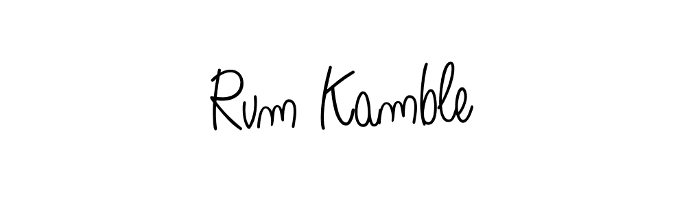 How to Draw Rvm Kamble signature style? Angelique-Rose-font-FFP is a latest design signature styles for name Rvm Kamble. Rvm Kamble signature style 5 images and pictures png