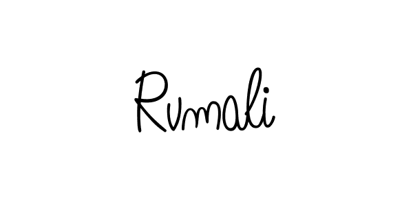 Make a beautiful signature design for name Rvmali. With this signature (Angelique-Rose-font-FFP) style, you can create a handwritten signature for free. Rvmali signature style 5 images and pictures png