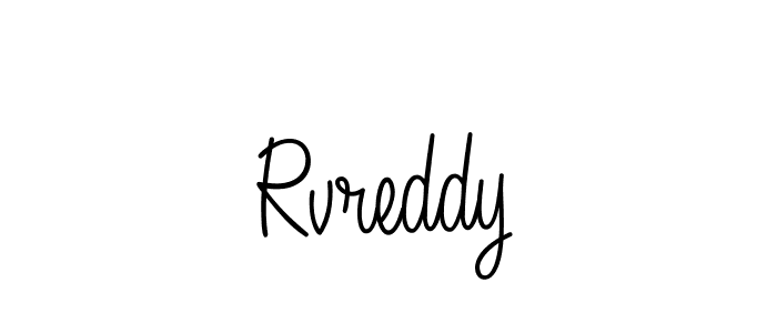 The best way (Angelique-Rose-font-FFP) to make a short signature is to pick only two or three words in your name. The name Rvreddy include a total of six letters. For converting this name. Rvreddy signature style 5 images and pictures png