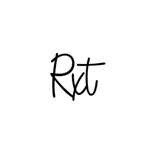 Create a beautiful signature design for name Rxt. With this signature (Angelique-Rose-font-FFP) fonts, you can make a handwritten signature for free. Rxt signature style 5 images and pictures png