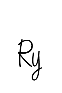 Make a beautiful signature design for name Ry. With this signature (Angelique-Rose-font-FFP) style, you can create a handwritten signature for free. Ry signature style 5 images and pictures png