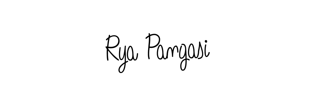Angelique-Rose-font-FFP is a professional signature style that is perfect for those who want to add a touch of class to their signature. It is also a great choice for those who want to make their signature more unique. Get Rya Pangasi name to fancy signature for free. Rya Pangasi signature style 5 images and pictures png