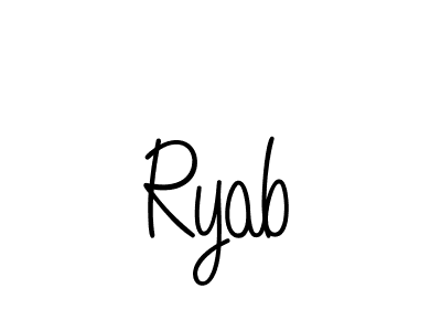 Once you've used our free online signature maker to create your best signature Angelique-Rose-font-FFP style, it's time to enjoy all of the benefits that Ryab name signing documents. Ryab signature style 5 images and pictures png