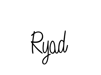 You should practise on your own different ways (Angelique-Rose-font-FFP) to write your name (Ryad) in signature. don't let someone else do it for you. Ryad signature style 5 images and pictures png