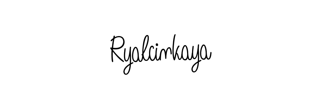 How to make Ryalcinkaya name signature. Use Angelique-Rose-font-FFP style for creating short signs online. This is the latest handwritten sign. Ryalcinkaya signature style 5 images and pictures png