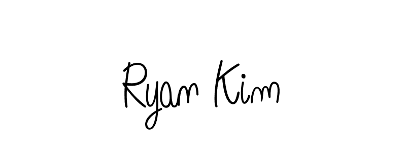 Use a signature maker to create a handwritten signature online. With this signature software, you can design (Angelique-Rose-font-FFP) your own signature for name Ryan Kim. Ryan Kim signature style 5 images and pictures png