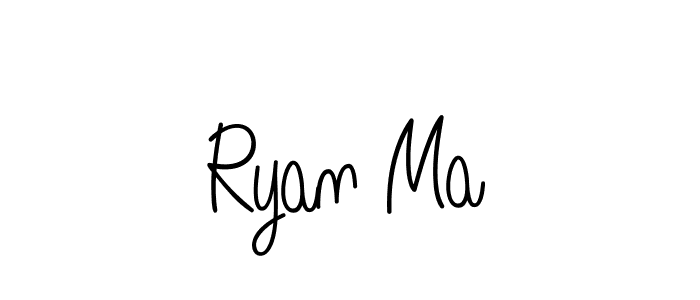Design your own signature with our free online signature maker. With this signature software, you can create a handwritten (Angelique-Rose-font-FFP) signature for name Ryan Ma. Ryan Ma signature style 5 images and pictures png