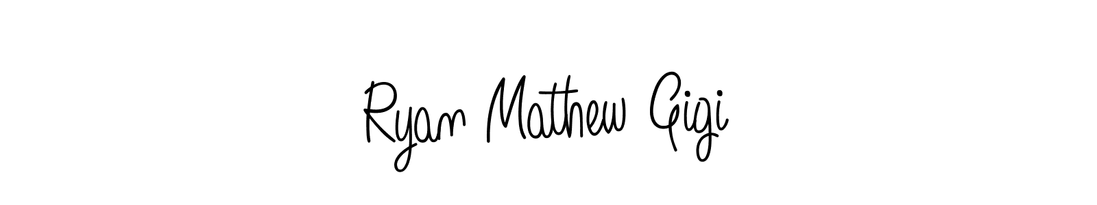 Also we have Ryan Mathew Gigi name is the best signature style. Create professional handwritten signature collection using Angelique-Rose-font-FFP autograph style. Ryan Mathew Gigi signature style 5 images and pictures png