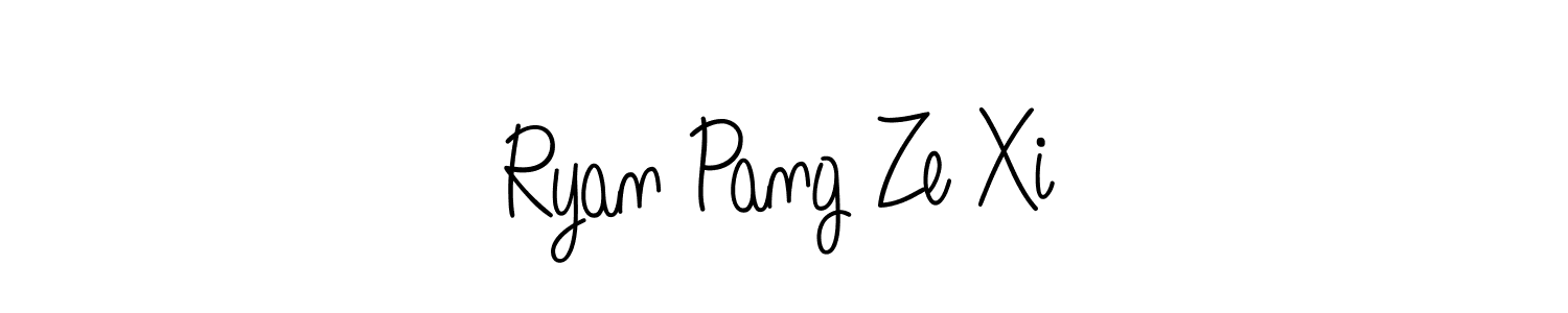 Design your own signature with our free online signature maker. With this signature software, you can create a handwritten (Angelique-Rose-font-FFP) signature for name Ryan Pang Ze Xi. Ryan Pang Ze Xi signature style 5 images and pictures png