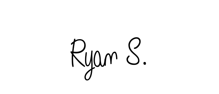 Make a beautiful signature design for name Ryan S.. With this signature (Angelique-Rose-font-FFP) style, you can create a handwritten signature for free. Ryan S. signature style 5 images and pictures png