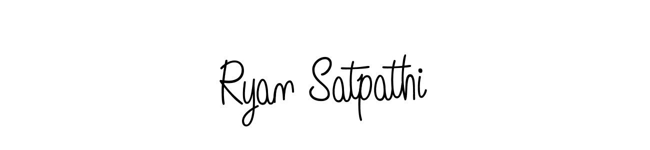 How to make Ryan Satpathi name signature. Use Angelique-Rose-font-FFP style for creating short signs online. This is the latest handwritten sign. Ryan Satpathi signature style 5 images and pictures png