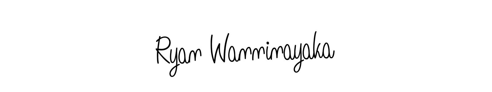 Make a beautiful signature design for name Ryan Wanninayaka. With this signature (Angelique-Rose-font-FFP) style, you can create a handwritten signature for free. Ryan Wanninayaka signature style 5 images and pictures png