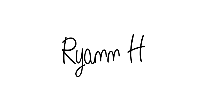 How to Draw Ryann H signature style? Angelique-Rose-font-FFP is a latest design signature styles for name Ryann H. Ryann H signature style 5 images and pictures png