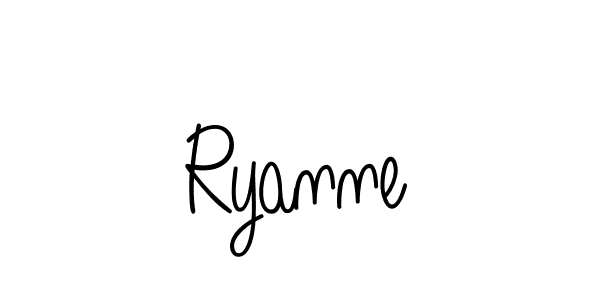 The best way (Angelique-Rose-font-FFP) to make a short signature is to pick only two or three words in your name. The name Ryanne include a total of six letters. For converting this name. Ryanne signature style 5 images and pictures png