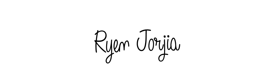 Design your own signature with our free online signature maker. With this signature software, you can create a handwritten (Angelique-Rose-font-FFP) signature for name Ryen Jorjia. Ryen Jorjia signature style 5 images and pictures png