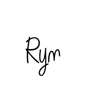 Make a beautiful signature design for name Ryn. With this signature (Angelique-Rose-font-FFP) style, you can create a handwritten signature for free. Ryn signature style 5 images and pictures png