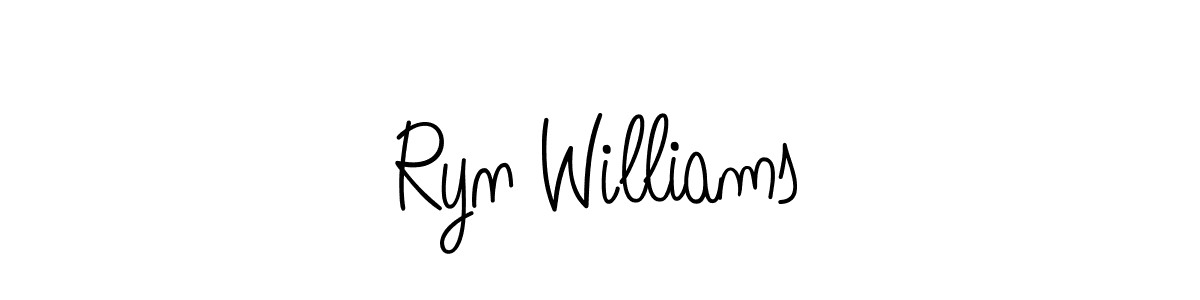 if you are searching for the best signature style for your name Ryn Williams. so please give up your signature search. here we have designed multiple signature styles  using Angelique-Rose-font-FFP. Ryn Williams signature style 5 images and pictures png