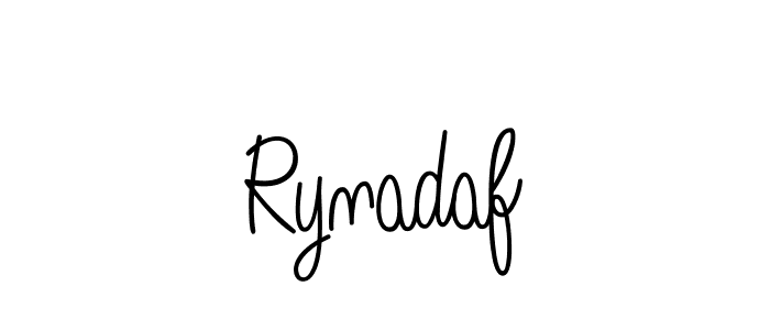 Create a beautiful signature design for name Rynadaf. With this signature (Angelique-Rose-font-FFP) fonts, you can make a handwritten signature for free. Rynadaf signature style 5 images and pictures png