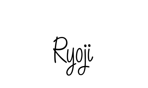 Ryoji stylish signature style. Best Handwritten Sign (Angelique-Rose-font-FFP) for my name. Handwritten Signature Collection Ideas for my name Ryoji. Ryoji signature style 5 images and pictures png