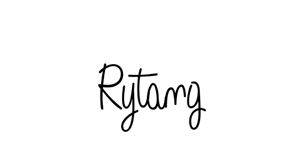 You should practise on your own different ways (Angelique-Rose-font-FFP) to write your name (Rytang) in signature. don't let someone else do it for you. Rytang signature style 5 images and pictures png