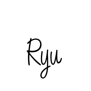 if you are searching for the best signature style for your name Ryu. so please give up your signature search. here we have designed multiple signature styles  using Angelique-Rose-font-FFP. Ryu signature style 5 images and pictures png