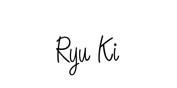 How to Draw Ryu Ki signature style? Angelique-Rose-font-FFP is a latest design signature styles for name Ryu Ki. Ryu Ki signature style 5 images and pictures png