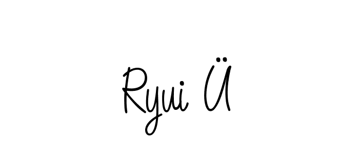 Design your own signature with our free online signature maker. With this signature software, you can create a handwritten (Angelique-Rose-font-FFP) signature for name Ryui Ü. Ryui Ü signature style 5 images and pictures png