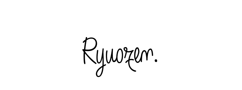 Use a signature maker to create a handwritten signature online. With this signature software, you can design (Angelique-Rose-font-FFP) your own signature for name Ryuozen.. Ryuozen. signature style 5 images and pictures png