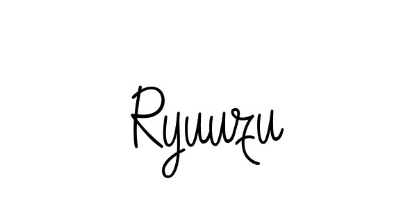 Make a beautiful signature design for name Ryuuzu. With this signature (Angelique-Rose-font-FFP) style, you can create a handwritten signature for free. Ryuuzu signature style 5 images and pictures png