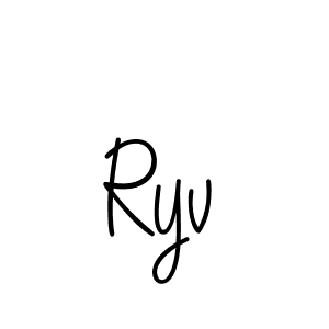 Make a beautiful signature design for name Ryv. With this signature (Angelique-Rose-font-FFP) style, you can create a handwritten signature for free. Ryv signature style 5 images and pictures png