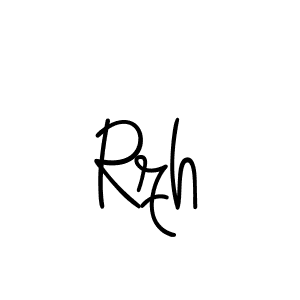 Make a beautiful signature design for name Rzh. With this signature (Angelique-Rose-font-FFP) style, you can create a handwritten signature for free. Rzh signature style 5 images and pictures png