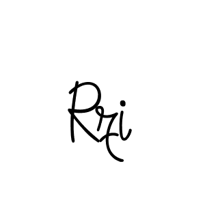 You should practise on your own different ways (Angelique-Rose-font-FFP) to write your name (Rzi) in signature. don't let someone else do it for you. Rzi signature style 5 images and pictures png