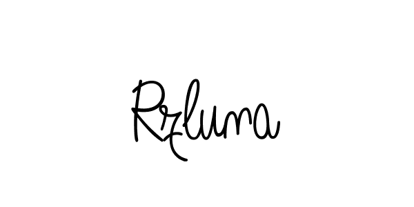 Make a beautiful signature design for name Rzluna. Use this online signature maker to create a handwritten signature for free. Rzluna signature style 5 images and pictures png