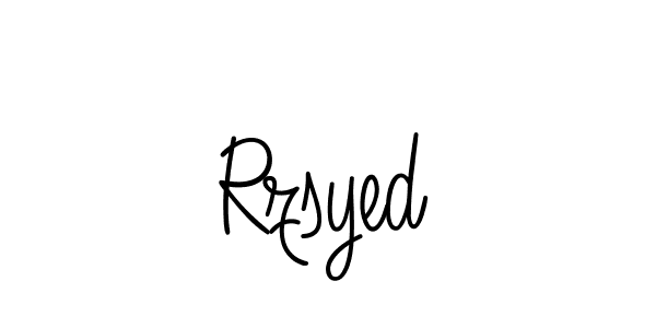 Create a beautiful signature design for name Rzsyed. With this signature (Angelique-Rose-font-FFP) fonts, you can make a handwritten signature for free. Rzsyed signature style 5 images and pictures png