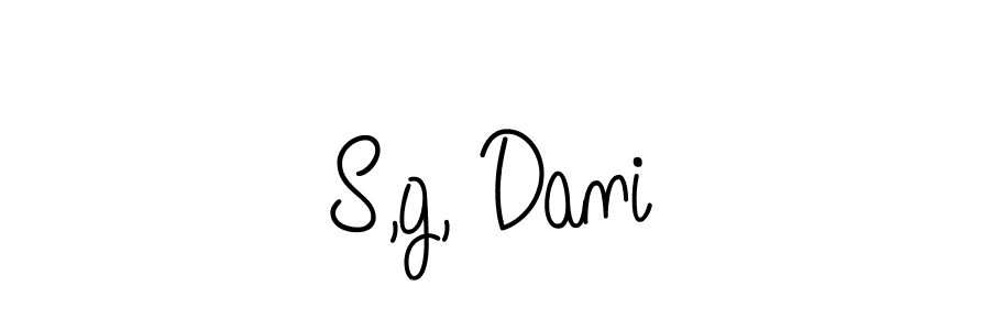 Similarly Angelique-Rose-font-FFP is the best handwritten signature design. Signature creator online .You can use it as an online autograph creator for name S,g, Dani. S,g, Dani signature style 5 images and pictures png
