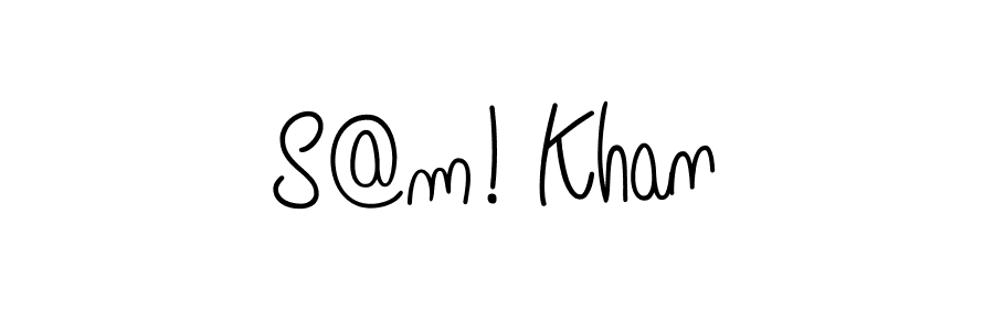 The best way (Angelique-Rose-font-FFP) to make a short signature is to pick only two or three words in your name. The name S@m! Khan include a total of six letters. For converting this name. S@m! Khan signature style 5 images and pictures png