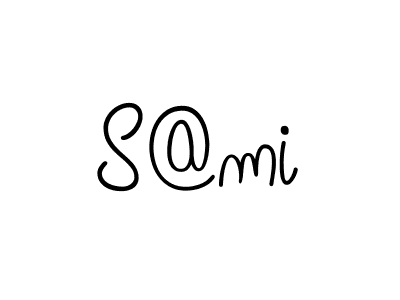 The best way (Angelique-Rose-font-FFP) to make a short signature is to pick only two or three words in your name. The name S@mi include a total of six letters. For converting this name. S@mi signature style 5 images and pictures png