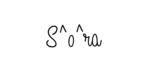 How to make S^o^ra name signature. Use Angelique-Rose-font-FFP style for creating short signs online. This is the latest handwritten sign. S^o^ra signature style 5 images and pictures png