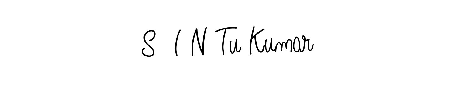 Create a beautiful signature design for name S  I N Tu Kumar. With this signature (Angelique-Rose-font-FFP) fonts, you can make a handwritten signature for free. S  I N Tu Kumar signature style 5 images and pictures png