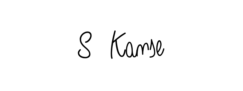 How to Draw S  Kanse signature style? Angelique-Rose-font-FFP is a latest design signature styles for name S  Kanse. S  Kanse signature style 5 images and pictures png