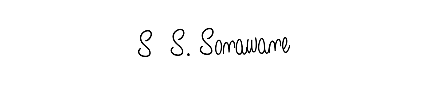 S  S. Sonawane stylish signature style. Best Handwritten Sign (Angelique-Rose-font-FFP) for my name. Handwritten Signature Collection Ideas for my name S  S. Sonawane. S  S. Sonawane signature style 5 images and pictures png