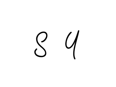 How to make S  Y name signature. Use Angelique-Rose-font-FFP style for creating short signs online. This is the latest handwritten sign. S  Y signature style 5 images and pictures png