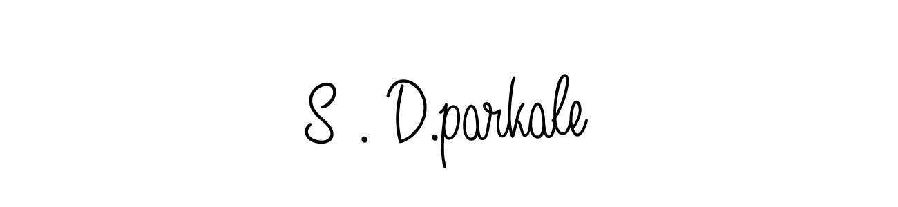Make a beautiful signature design for name S . D.parkale. With this signature (Angelique-Rose-font-FFP) style, you can create a handwritten signature for free. S . D.parkale signature style 5 images and pictures png