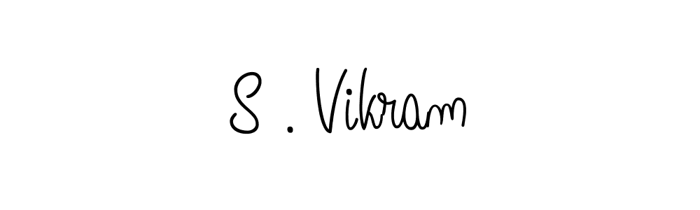 S . Vikram stylish signature style. Best Handwritten Sign (Angelique-Rose-font-FFP) for my name. Handwritten Signature Collection Ideas for my name S . Vikram. S . Vikram signature style 5 images and pictures png