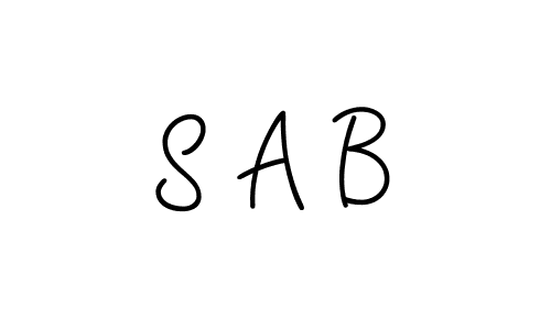 Use a signature maker to create a handwritten signature online. With this signature software, you can design (Angelique-Rose-font-FFP) your own signature for name S A B. S A B signature style 5 images and pictures png