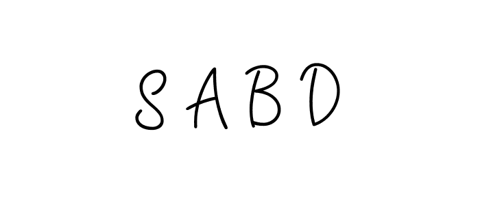 Design your own signature with our free online signature maker. With this signature software, you can create a handwritten (Angelique-Rose-font-FFP) signature for name S A B D. S A B D signature style 5 images and pictures png