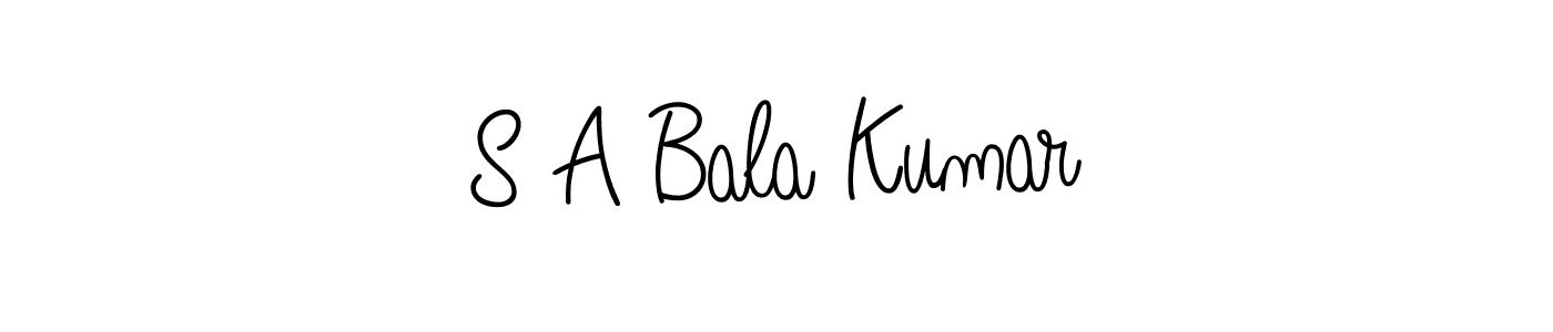 It looks lik you need a new signature style for name S A Bala Kumar. Design unique handwritten (Angelique-Rose-font-FFP) signature with our free signature maker in just a few clicks. S A Bala Kumar signature style 5 images and pictures png