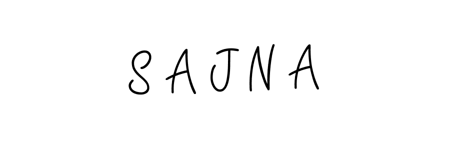 The best way (Angelique-Rose-font-FFP) to make a short signature is to pick only two or three words in your name. The name S A J N A include a total of six letters. For converting this name. S A J N A signature style 5 images and pictures png