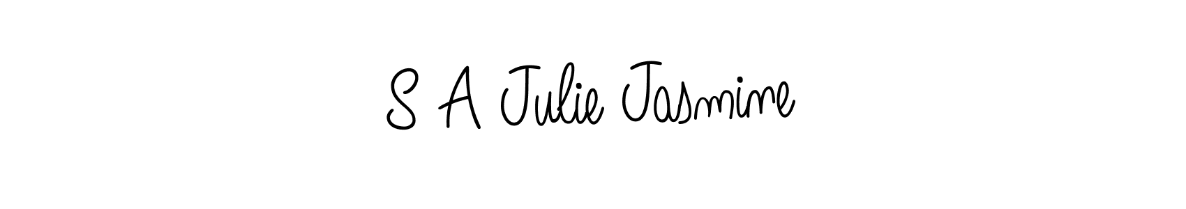 Angelique-Rose-font-FFP is a professional signature style that is perfect for those who want to add a touch of class to their signature. It is also a great choice for those who want to make their signature more unique. Get S A Julie Jasmine name to fancy signature for free. S A Julie Jasmine signature style 5 images and pictures png