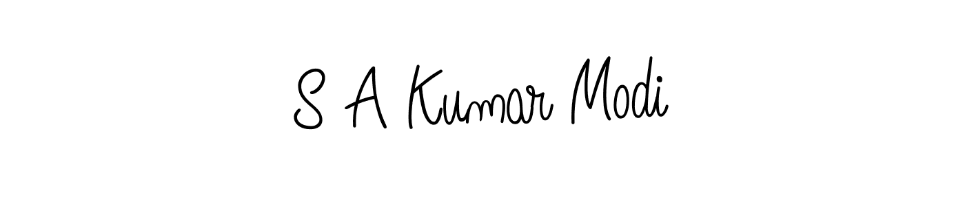 S A Kumar Modi stylish signature style. Best Handwritten Sign (Angelique-Rose-font-FFP) for my name. Handwritten Signature Collection Ideas for my name S A Kumar Modi. S A Kumar Modi signature style 5 images and pictures png